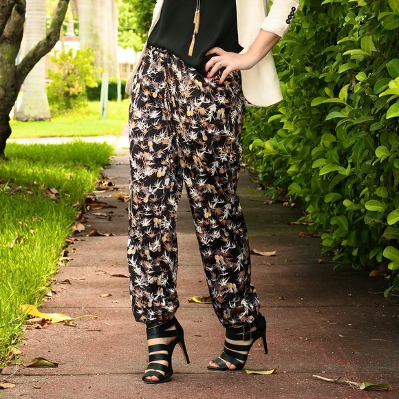 { Peter Som for Design Nation Pants } Pineapple Silk-style Pajama-style Pants - Picture 7 of 9